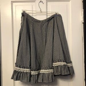 Handmade Rockabilly Pinup Full Swing Skirt - L-XL